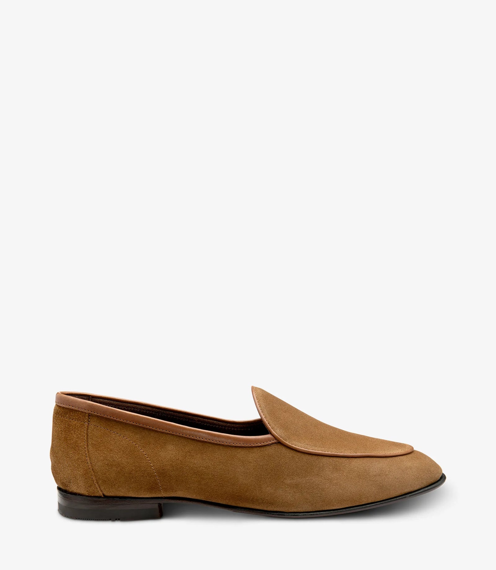 LOAKE Belgrave Loafer Shoe - Chestnut Suede