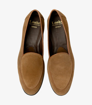 LOAKE Belgrave Loafer Shoe - Chestnut Suede