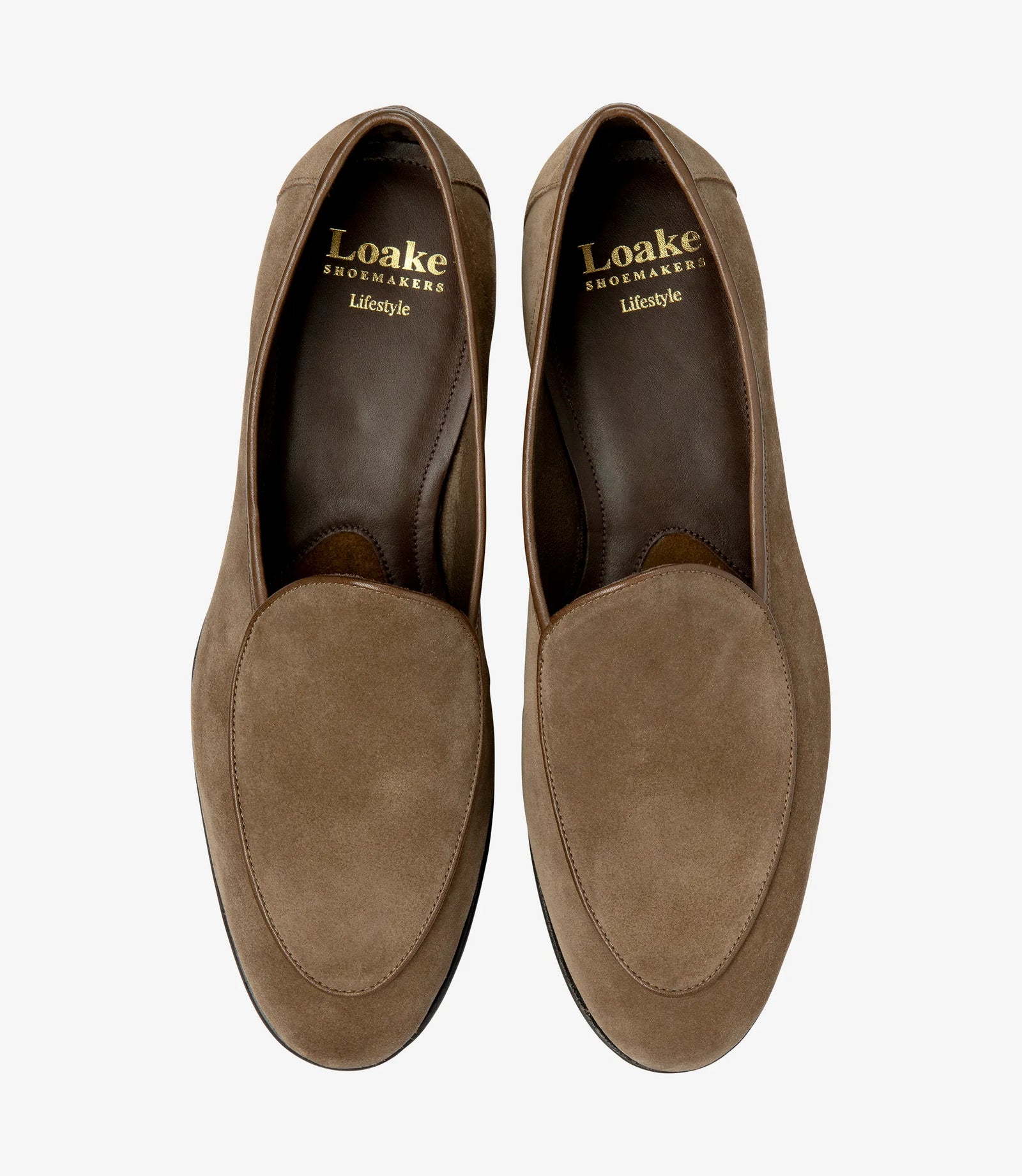 LOAKE Belgrave Loafer Shoe - Flint Suede