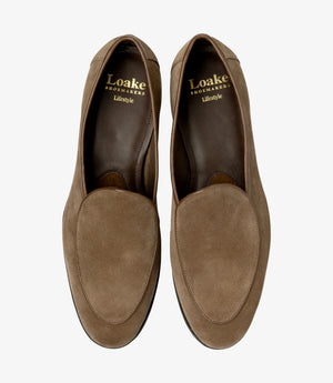 LOAKE Belgrave Loafer Shoe - Flint Suede
