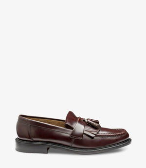 LOAKE Brighton Tassled Loafers Shoe - Oxblood