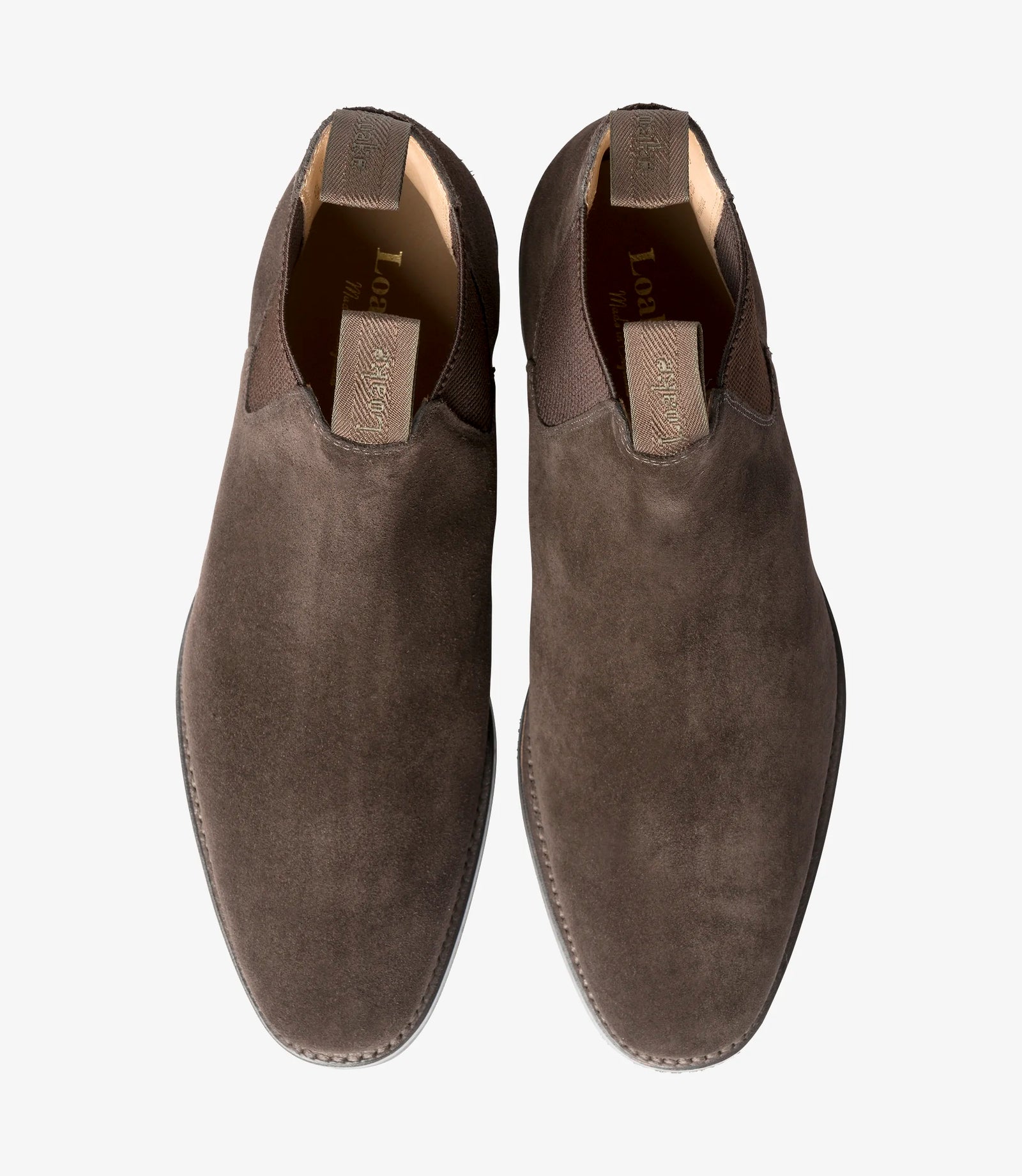 LOAKE Chatsworth Chelsea boot- Dark Brown Suede