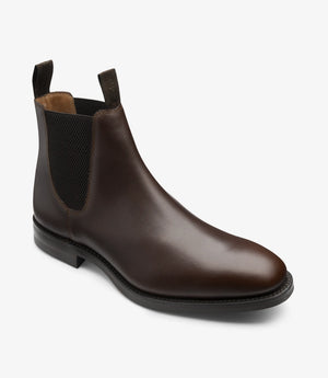 LOAKE Chatsworth Chelsea boot - Dark Brown Waxy calf