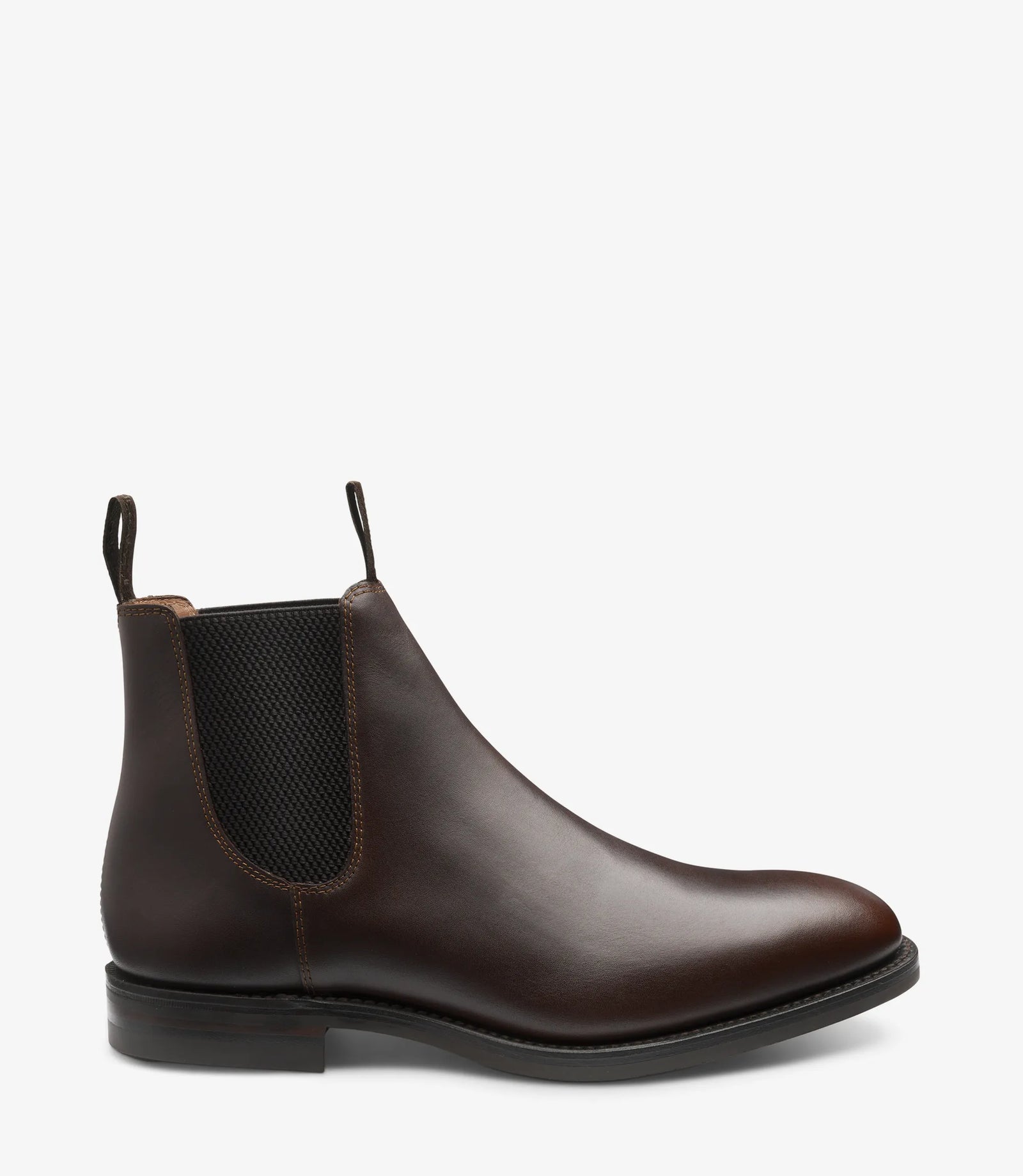 LOAKE Chatsworth Chelsea boot - Dark Brown Waxy calf
