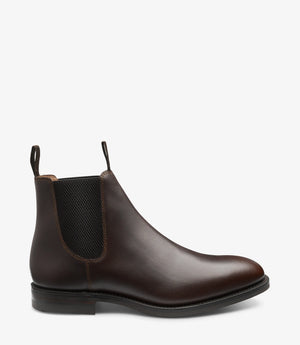 LOAKE Chatsworth Chelsea boot - Dark Brown Waxy calf