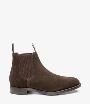 LOAKE Chatsworth Chelsea boot- Dark Brown Suede