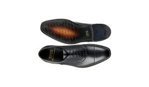 Barker Chester Toe Cap Oxford -  Black Calf