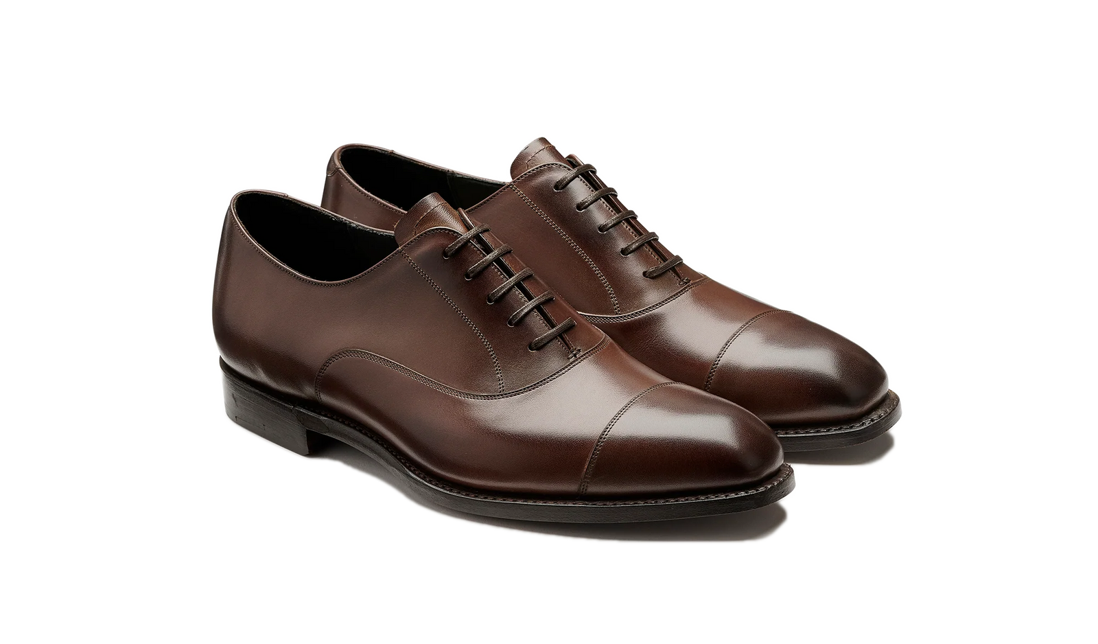 Barker Chester Toe Cap Oxford -  Dark Walnut Calf