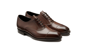 Barker Chester Toe Cap Oxford -  Dark Walnut Calf
