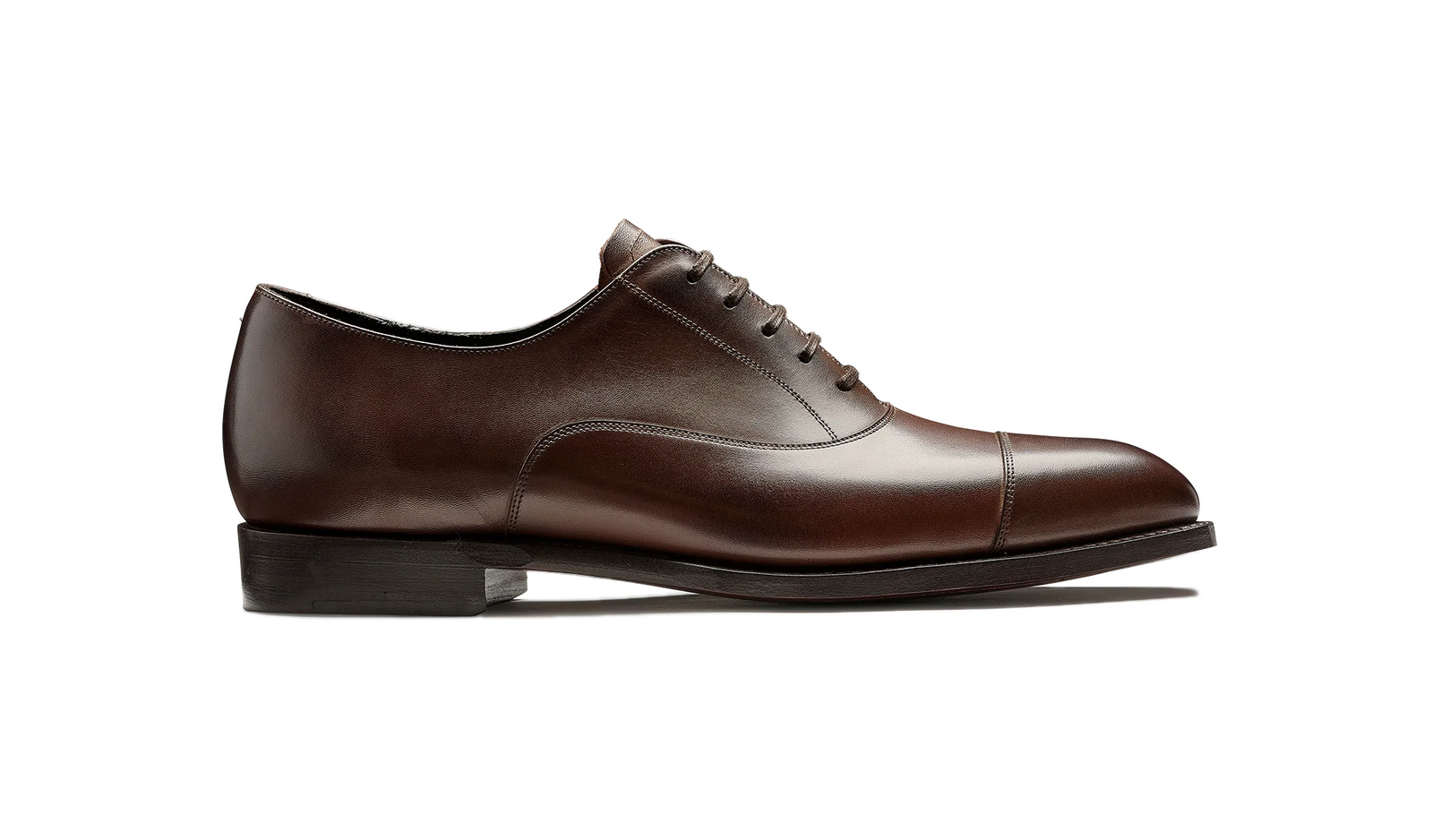 Barker Chester Toe Cap Oxford -  Dark Walnut Calf