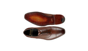 Barker Chester Toe Cap Oxford -  Dark Walnut Calf