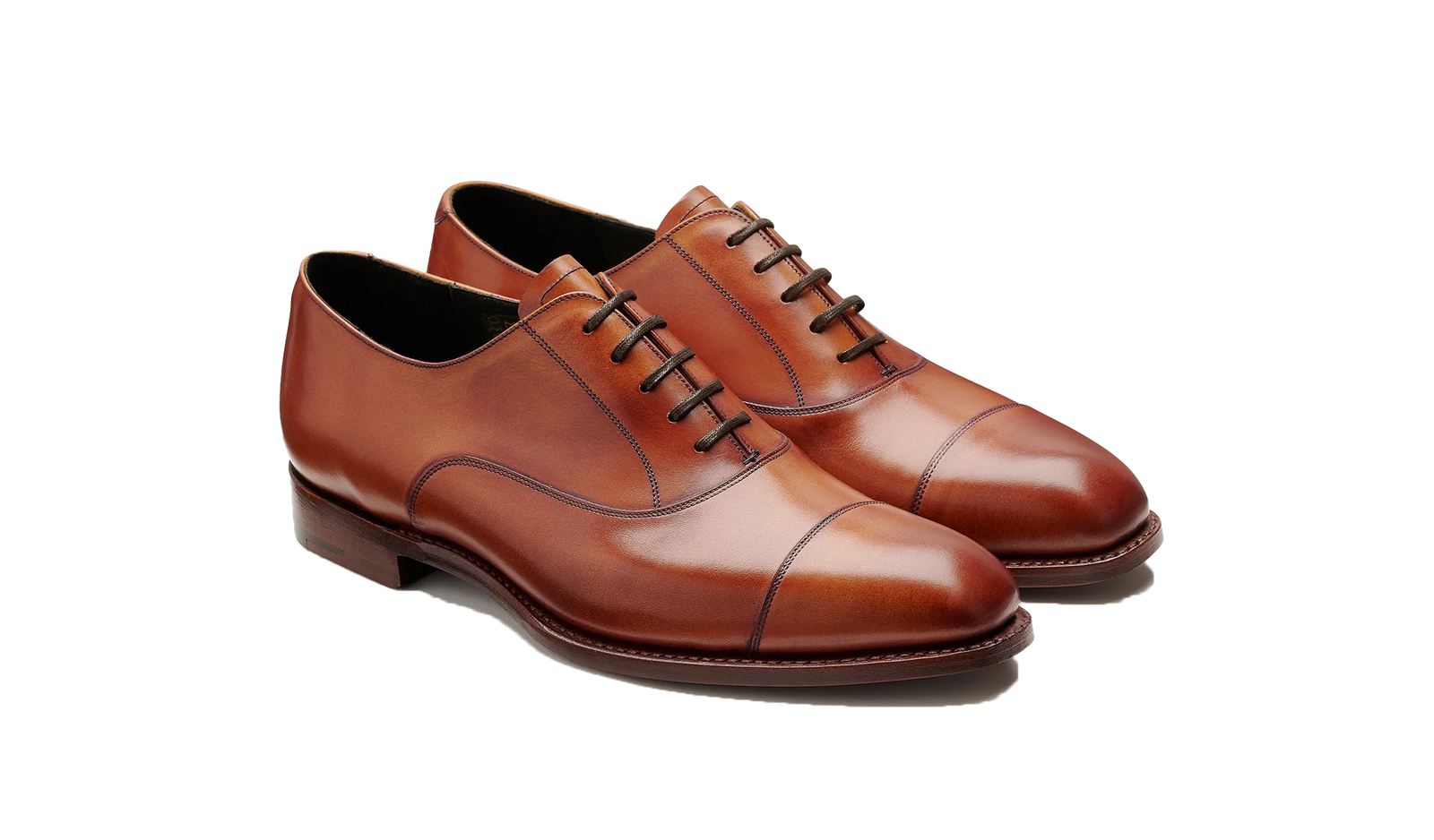 Barker Chester Toe Cap Oxford -  Antique Rosewood Calf