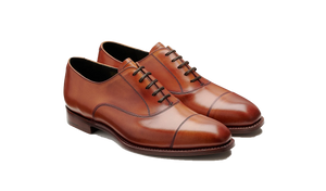 Barker Chester Toe Cap Oxford -  Antique Rosewood Calf