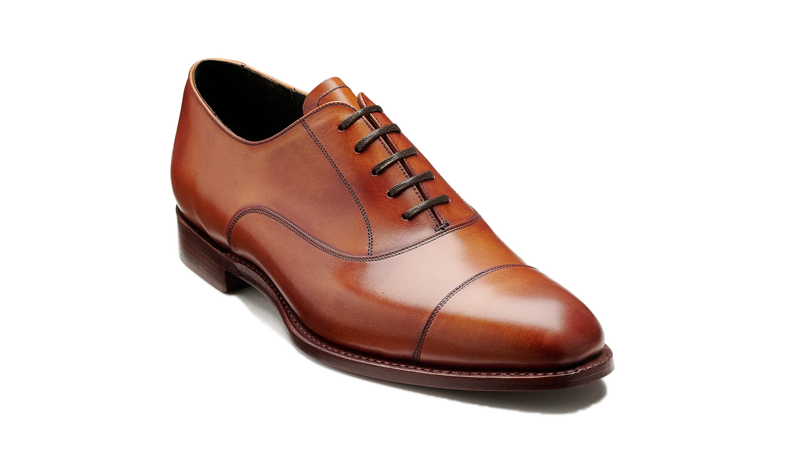 Barker Chester Toe Cap Oxford -  Antique Rosewood Calf