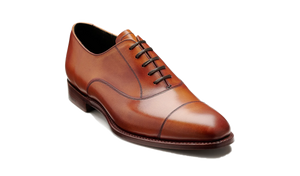 Barker Chester Toe Cap Oxford -  Antique Rosewood Calf