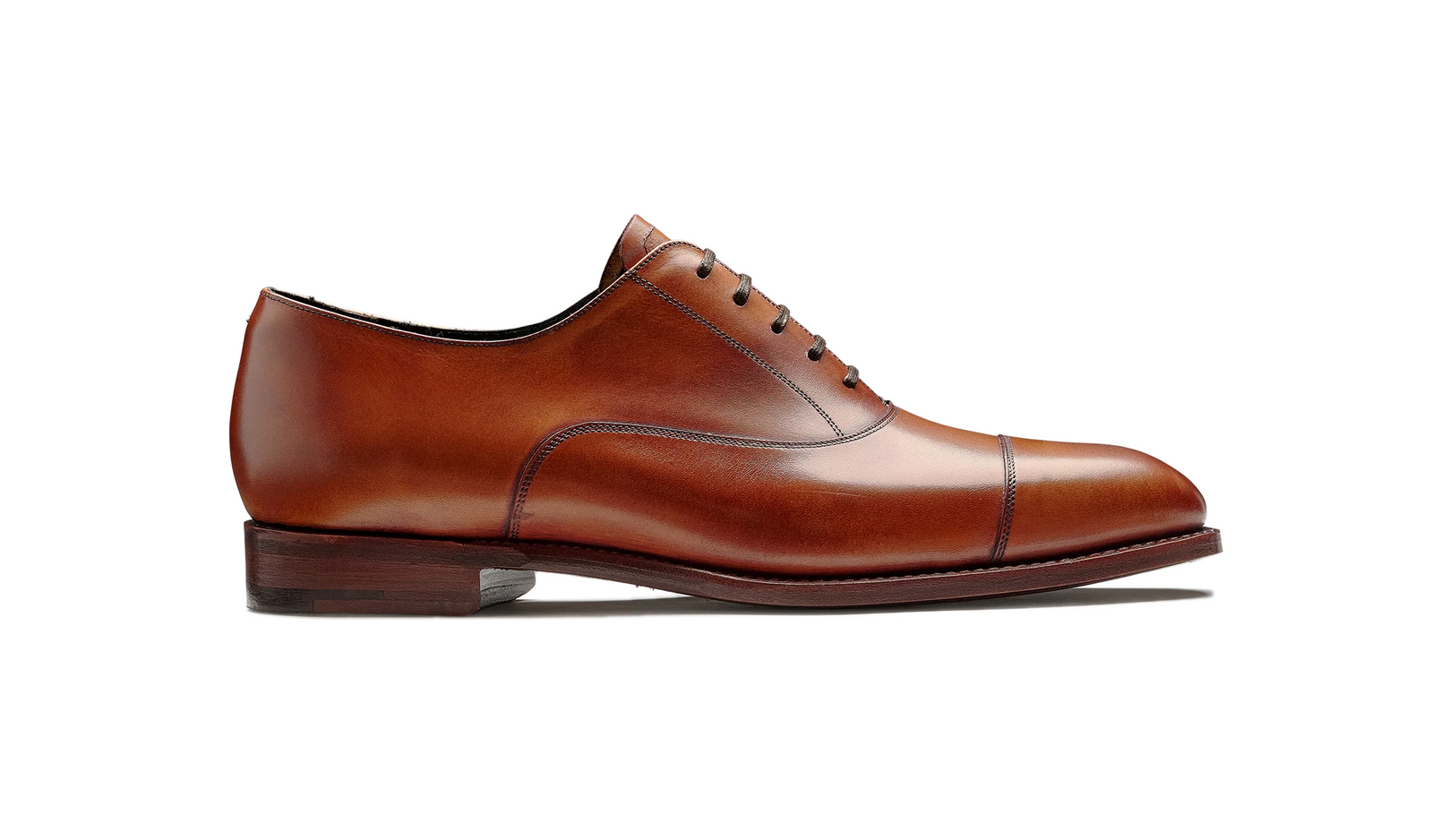 Barker Chester Toe Cap Oxford -  Antique Rosewood Calf