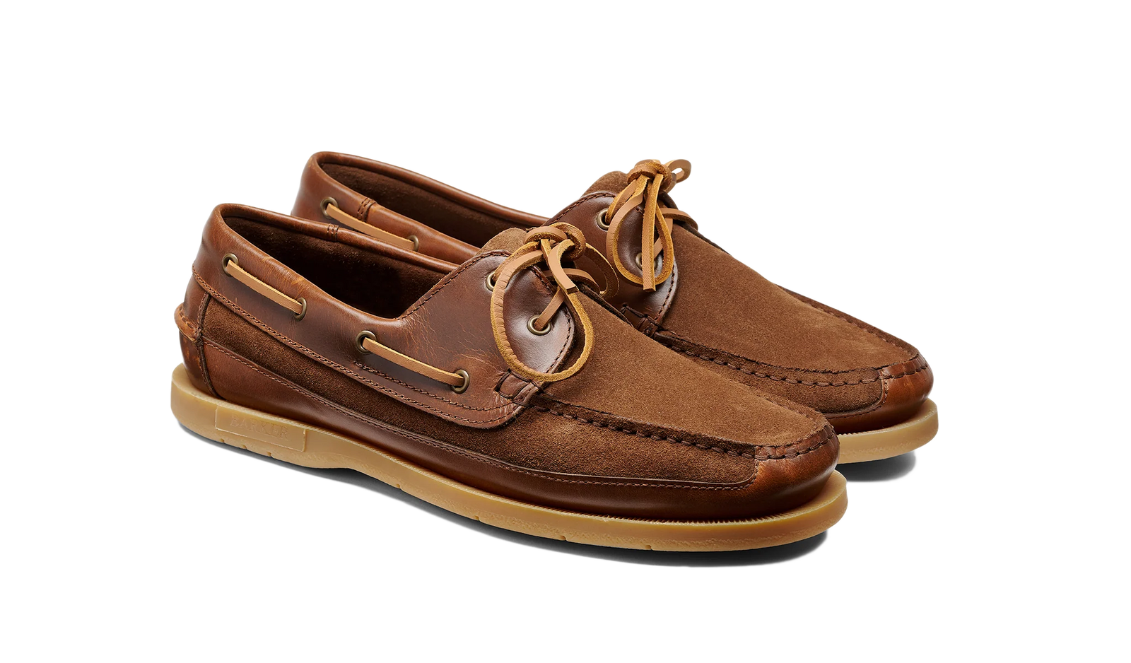 Barker Dexter Boat Leather/Suede Shoes - Tan