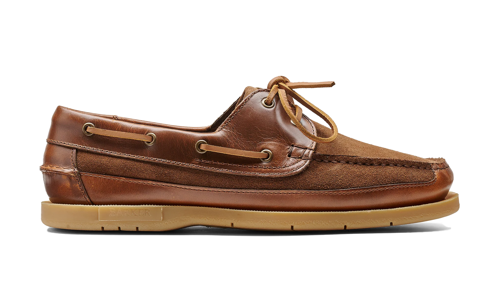 Barker Dexter Boat Leather/Suede Shoes - Tan