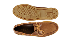 Barker Dexter Boat Leather/Suede Shoes - Tan