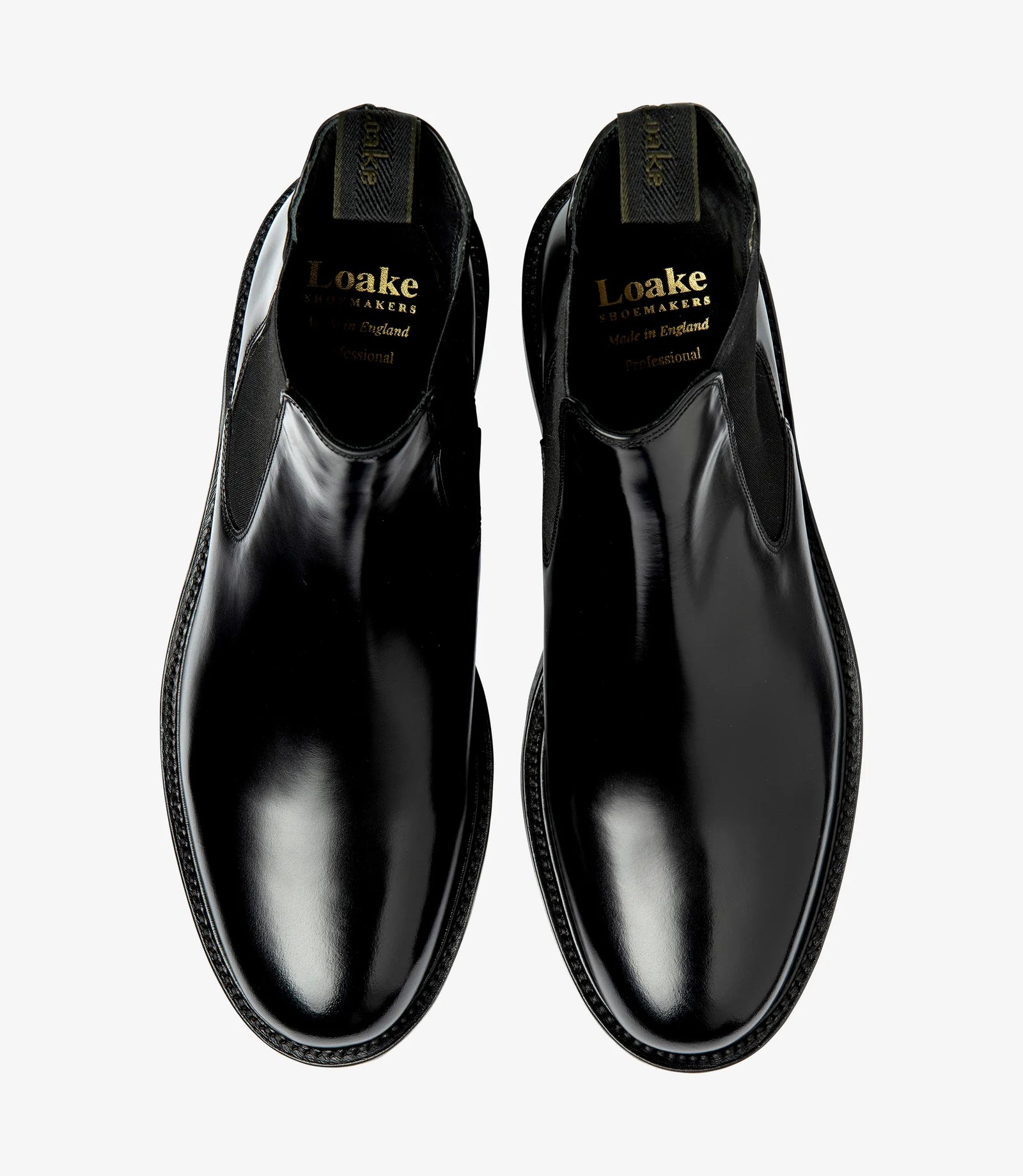 LOAKE Dorchester Chelsea Boot - Black Calf