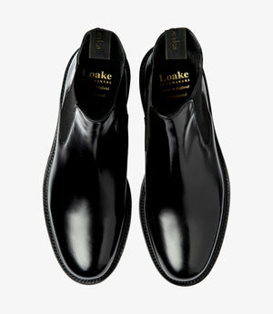 LOAKE Dorchester Chelsea Boot - Black Calf