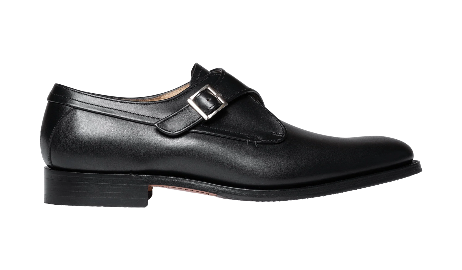 Barker Brayton Monk Shoes - Black Calf