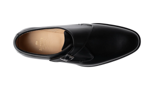 Barker Brayton Monk Shoes - Black Calf