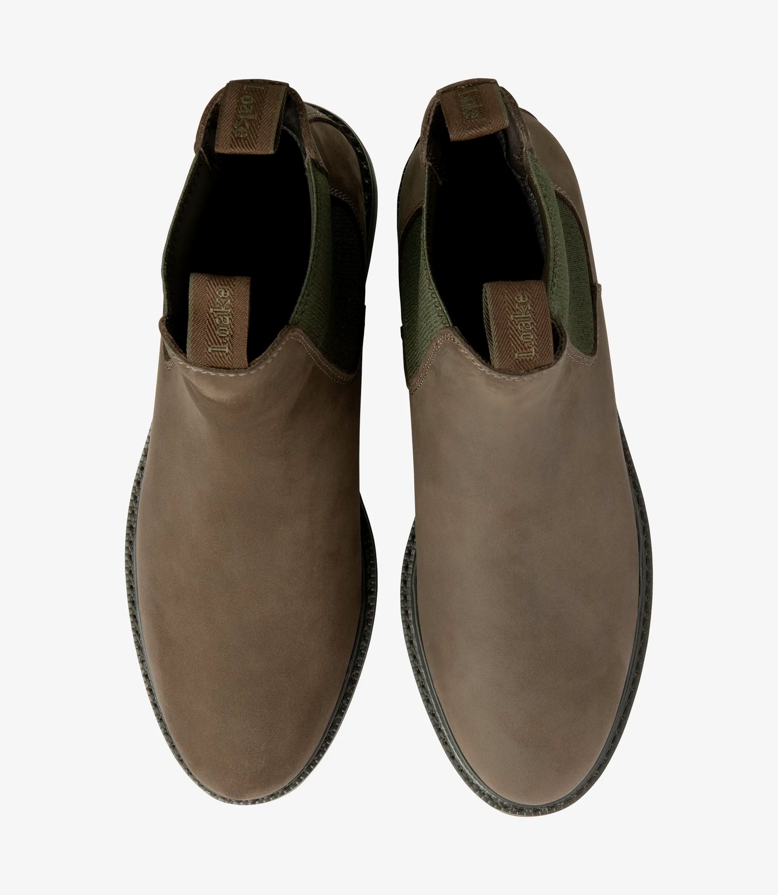 LOAKE Ducksworth Chelsea Boot - Brown Nubuck