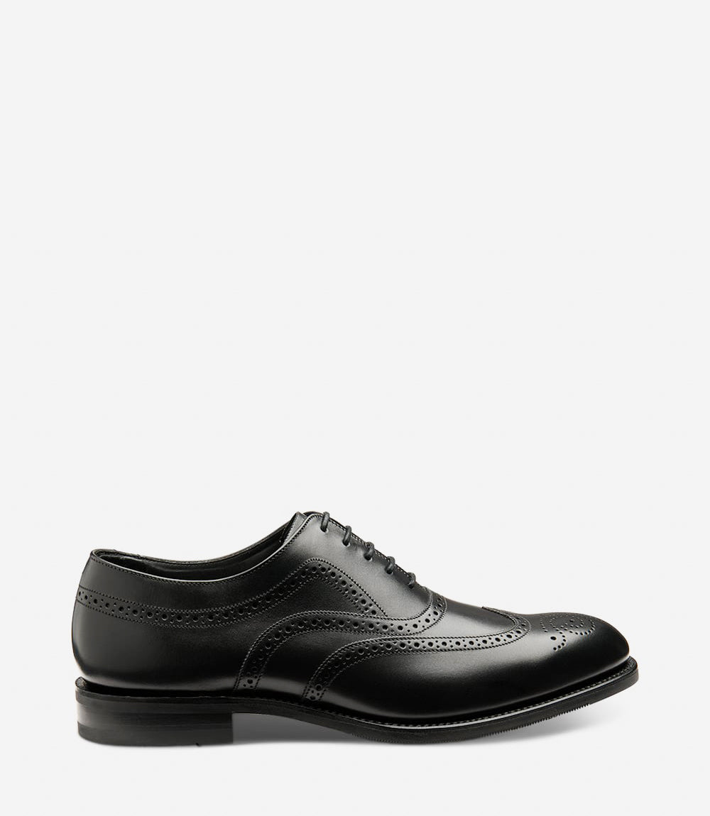 LOAKE - Castlegate Premium Brogue Shoe - Black Calf