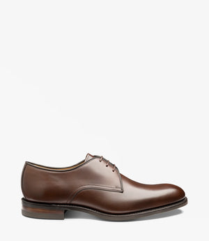LOAKE Gable Plain Tie shoe - Dark Brown calf