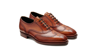 Barker Gloucester Wing Tip Oxford Brogue -  Antique Rosewood Calf