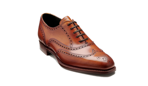 Barker Gloucester Wing Tip Oxford Brogue -  Antique Rosewood Calf