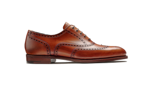 Barker Gloucester Wing Tip Oxford Brogue -  Antique Rosewood Calf