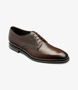 LOAKE Gosling Premium Brogue Shoe - Dark Brown Calf