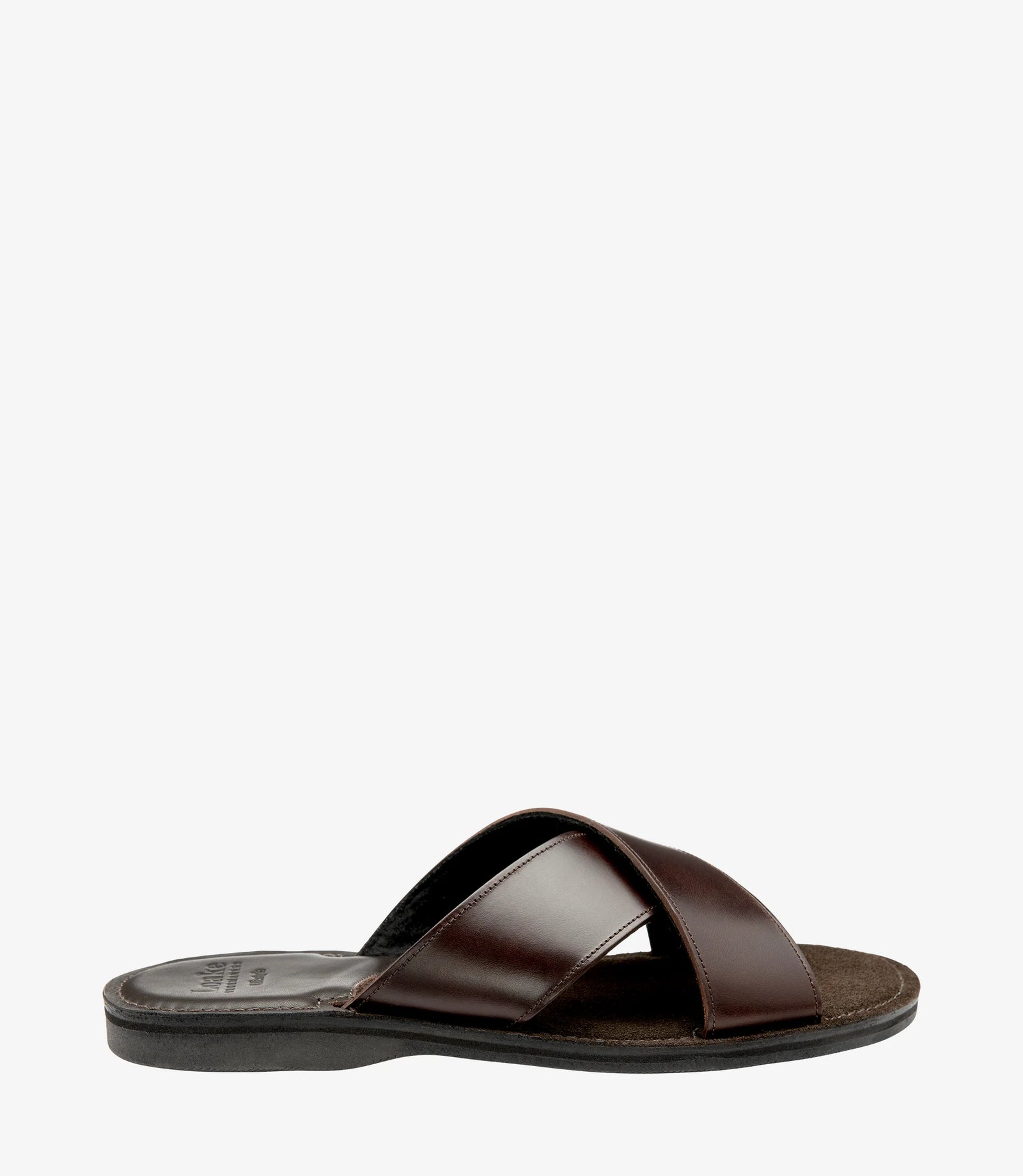 LOAKE Gozo Sandals - Dark Brown Leather