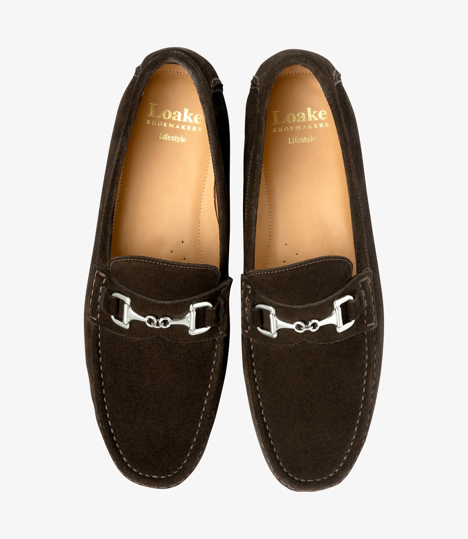 LOAKE Hawthorn Lace Up Boat Shoe - Dark Brown Suede