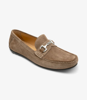 LOAKE Hawthorn Lace Up Boat Shoe - Flint Suede