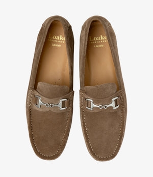 LOAKE Hawthorn Lace Up Boat Shoe - Flint Suede