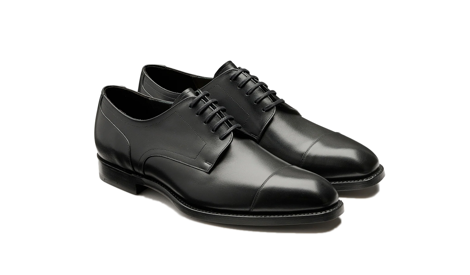 Barker Hertford Semi brogue Oxford -  Black Calf