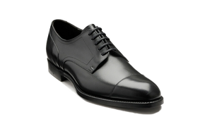 Barker Hertford Semi brogue Oxford -  Black Calf