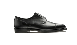 Barker Hertford Semi brogue Oxford -  Black Calf