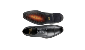 Barker Hertford Semi brogue Oxford -  Black Calf