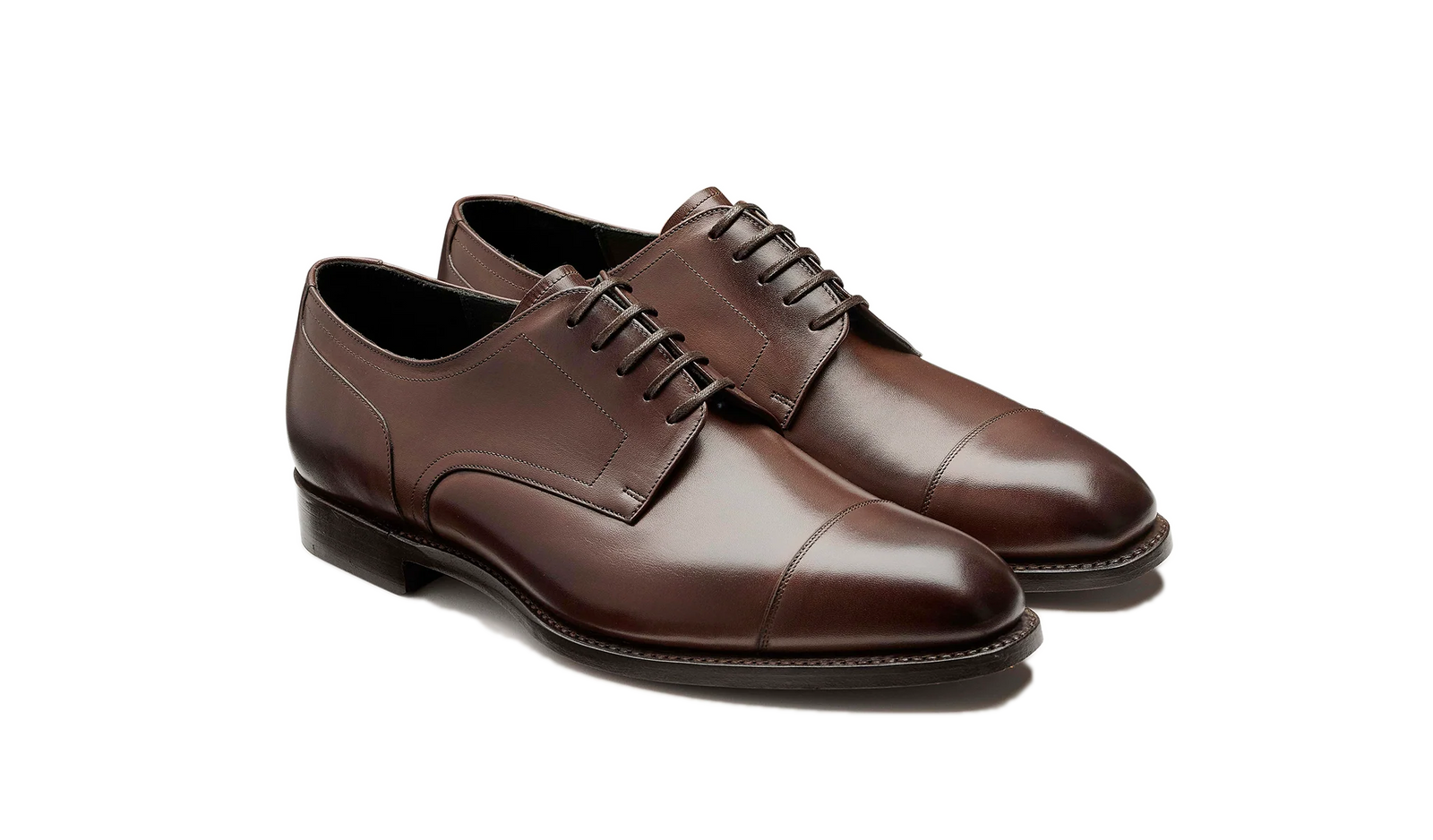 Barker Hertford Semi brogue Oxford -  Dark Walnut Calf