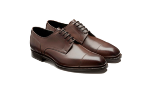 Barker Hertford Semi brogue Oxford -  Dark Walnut Calf
