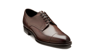 Barker Hertford Semi brogue Oxford -  Dark Walnut Calf