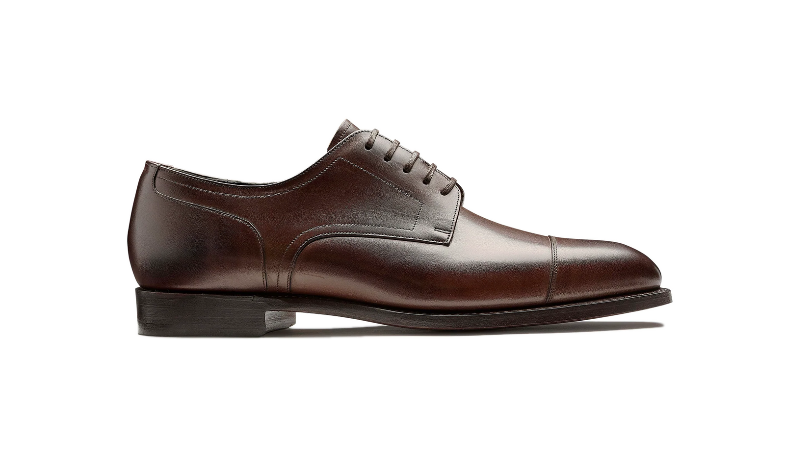 Barker Hertford Semi brogue Oxford -  Dark Walnut Calf
