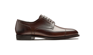 Barker Hertford Semi brogue Oxford -  Dark Walnut Calf