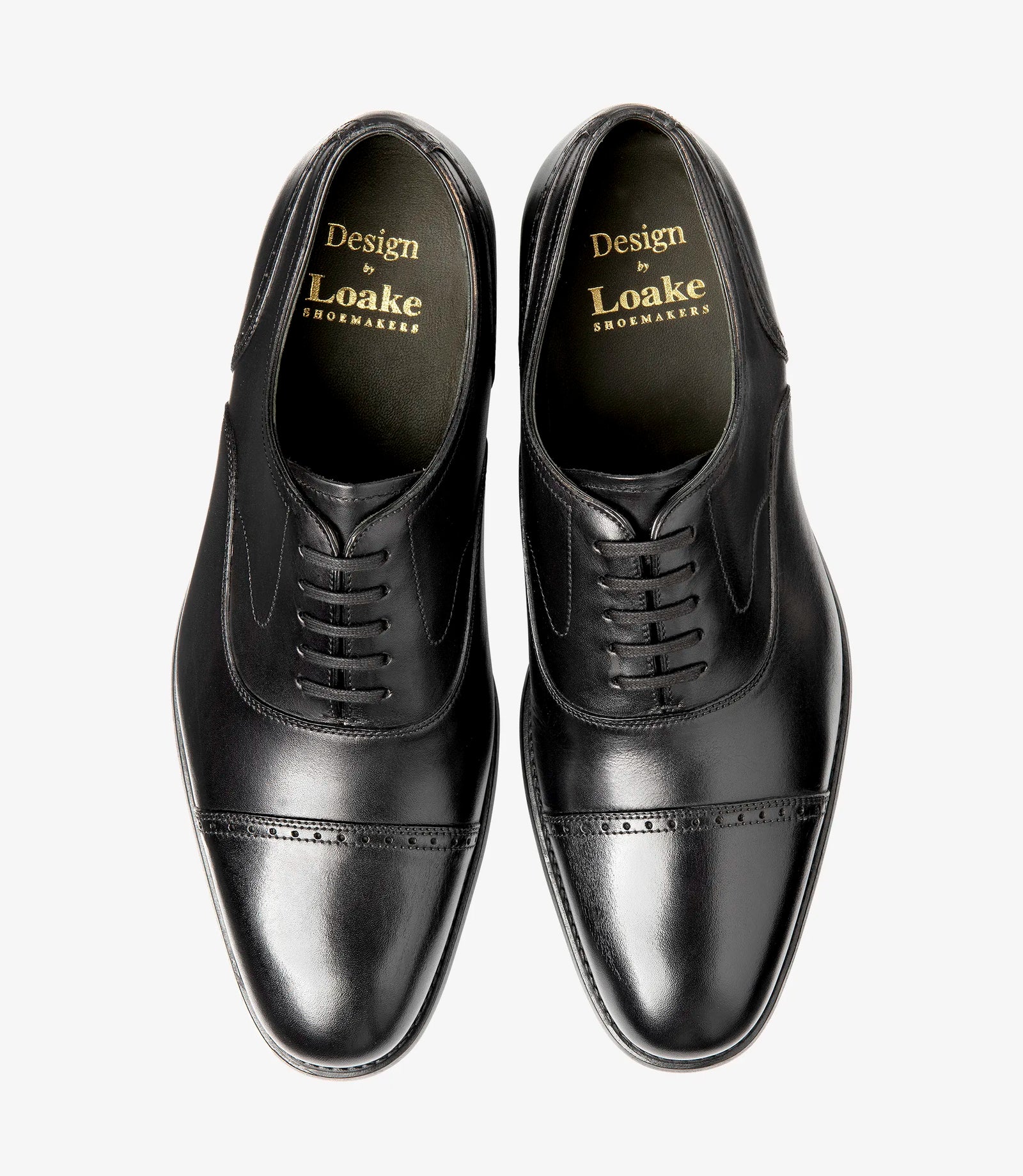 LOAKE Hughes Calf Oxford Shoe - Black