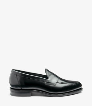 LOAKE Imperial Loafer (G Wide) - Black Polished Calf