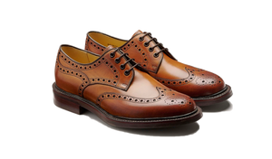 Barker Kendall Brogue Shoes - Cedar Calf